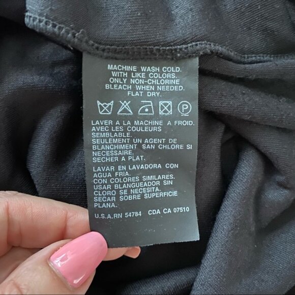 EMANUEL UNGARO TOP TANK BLACK VELVET SLEEVELESS STRETCH BATEAU NECK SIZE S (P) - Picture 9 of 9